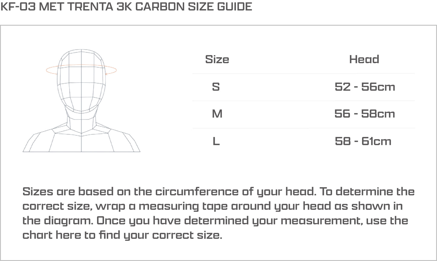 KF-03 MET TRENTA 3K CARBON helmet (Pre-order)