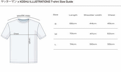 SKA SKY BASE ヤッターマン x KOSHU ILLUSTRATIONS T-shirt (Unisex)